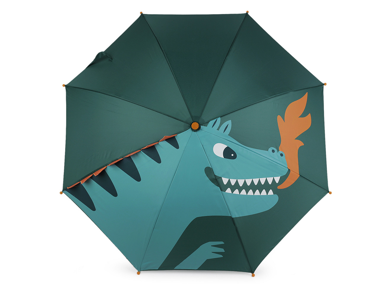 Children's umbrella unicorn, dark green, 1 pc