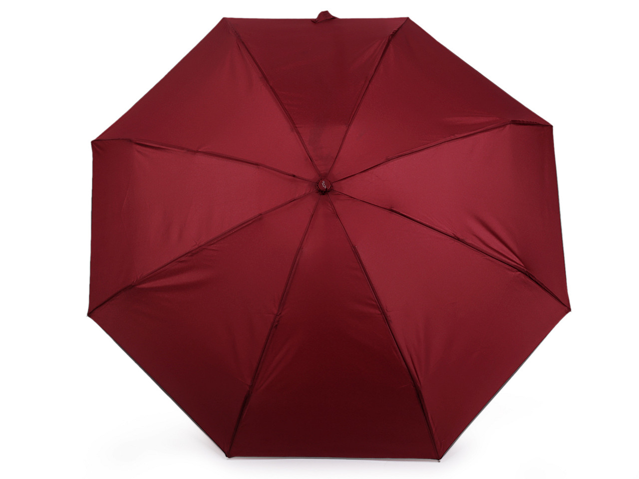 Ladies' mini folding umbrella, burgundy, 1 pc