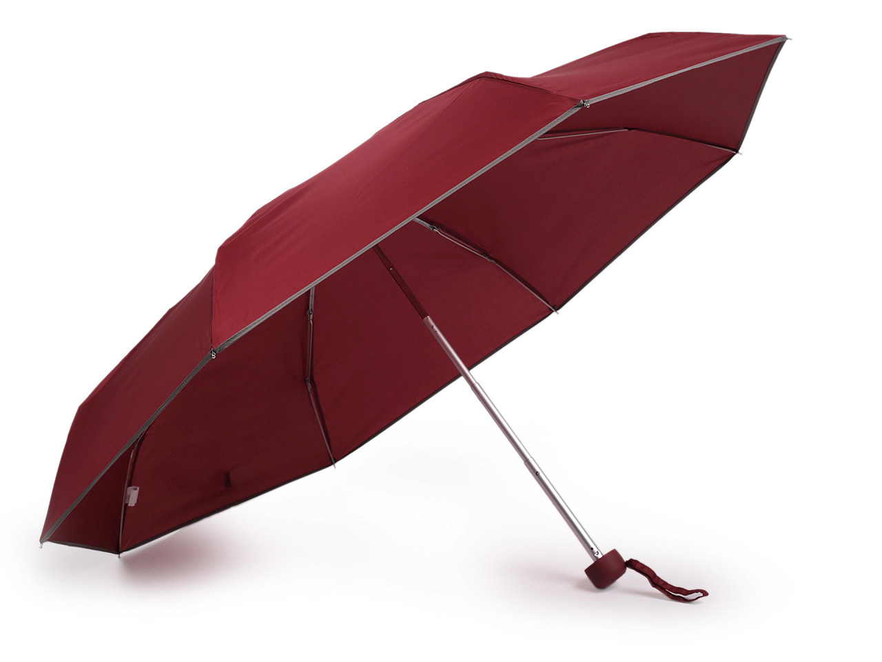 Mini umbrelă pliabilă pentru femei, bordo, 1 buc