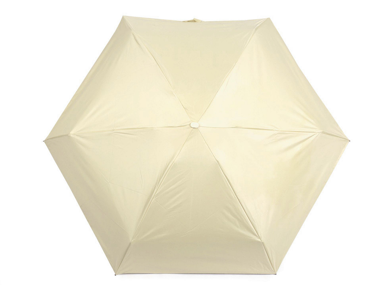 Mini umbrelă pliabilă cu husă solidă, bej deschis, 1 buc