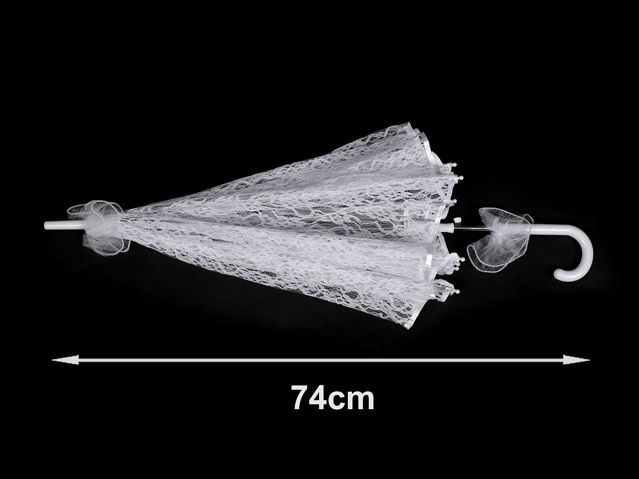 Umbrelă de dantelă pentru nuntă, pentru fotografii, albă, 1 buc
