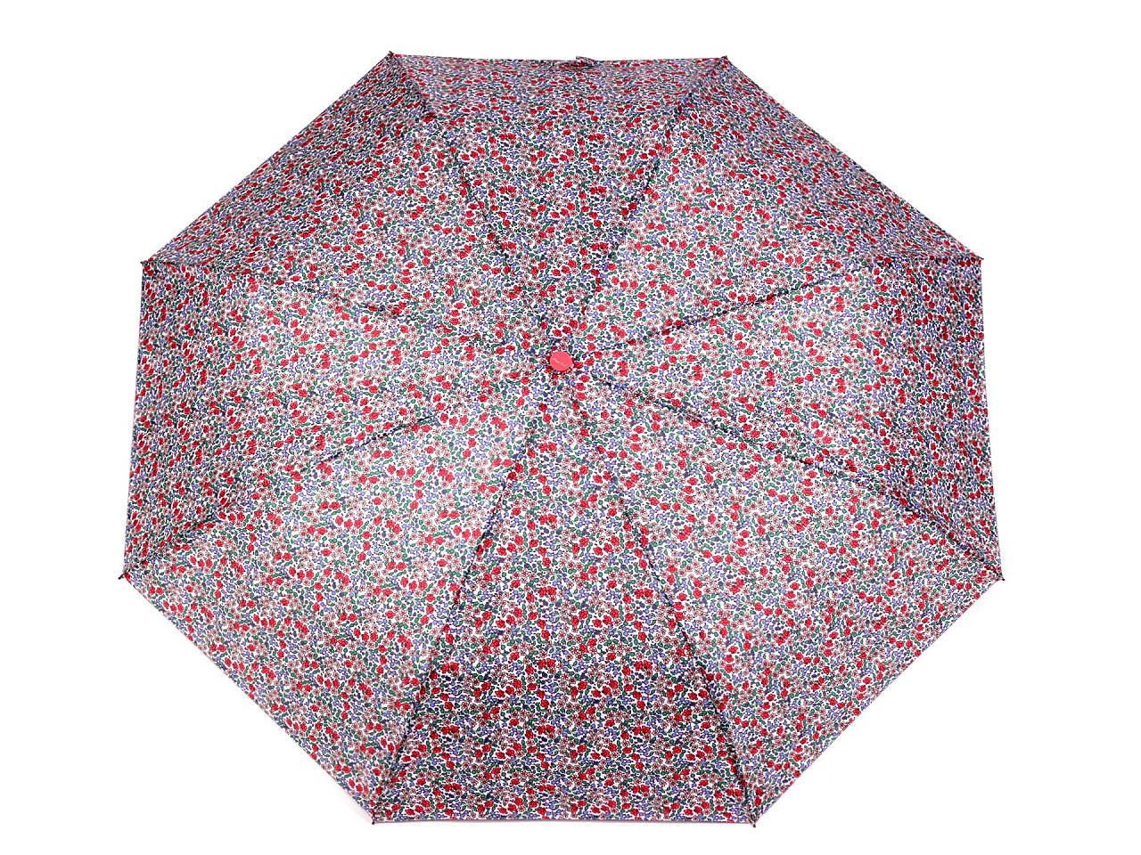 Umbrelă pliabilă pentru femei, albă, 1 buc