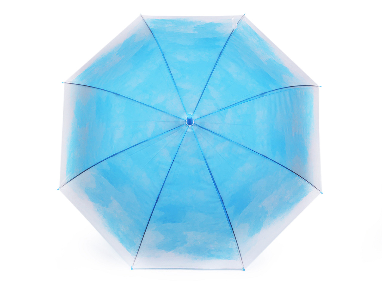 Ladies / girls pop-up umbrella, azure blue, 1 pc