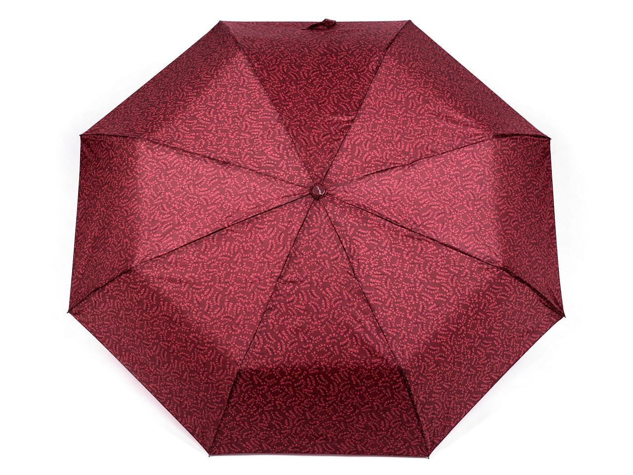 Damen-Falt-Automatik-Regenschirm, bordeauxrot, 1 Stk.