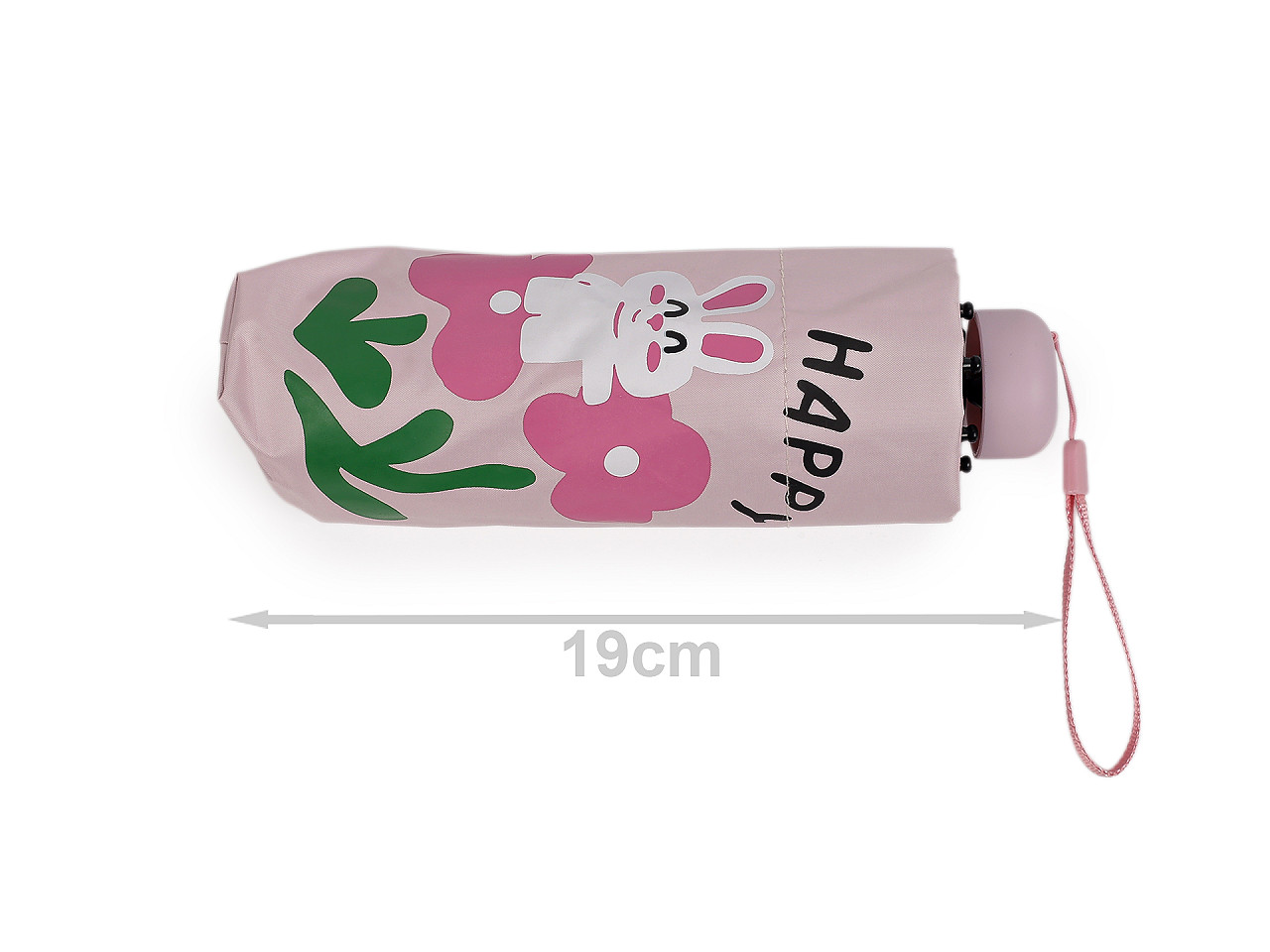 Dievčenský mini skladací dáždnik kvety