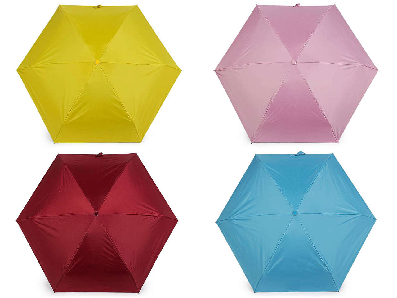 Skládací deštník s pevným pouzdrem, velké, 8 modrá azuro