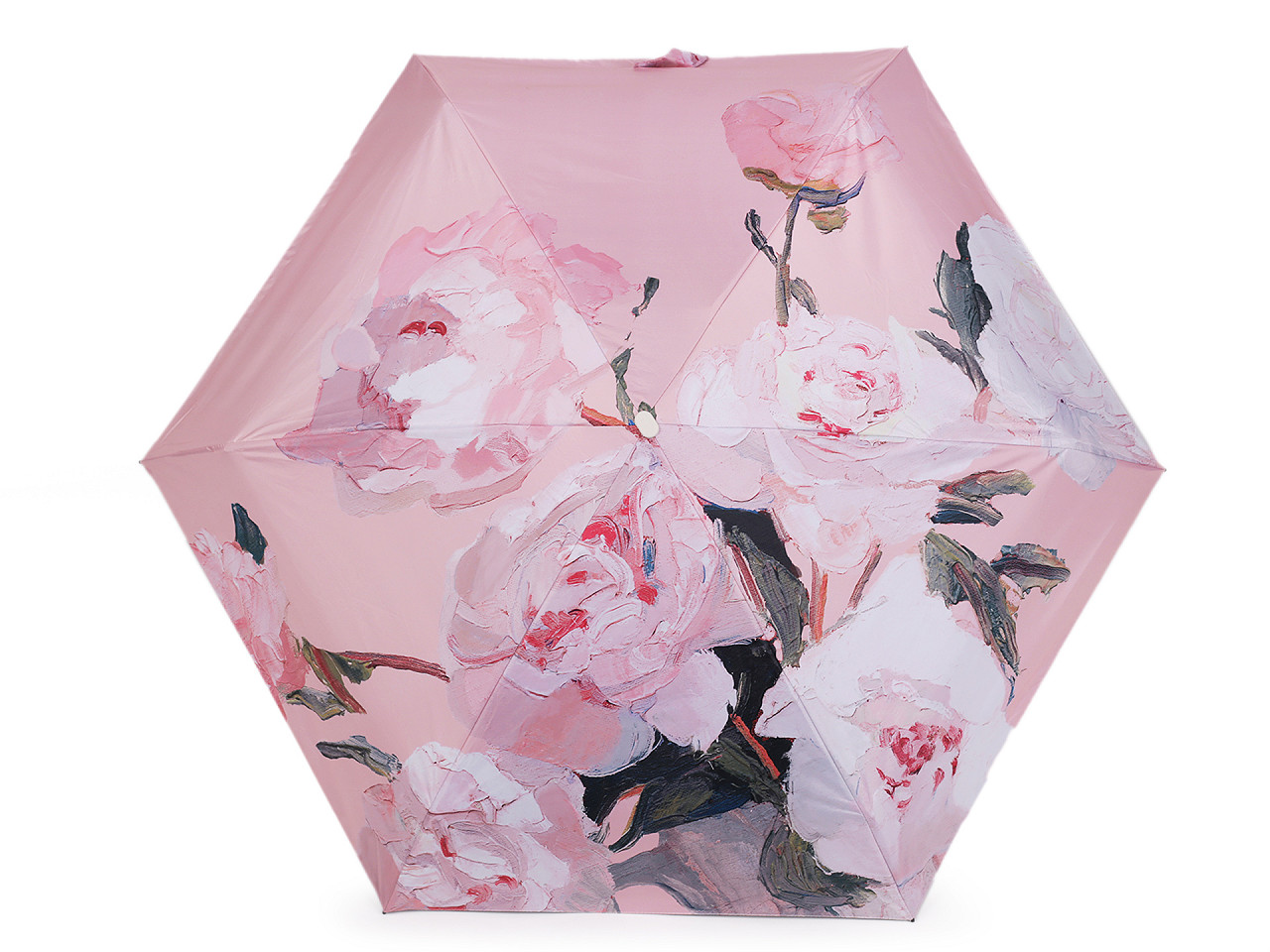 Mini umbrelă pliabilă pentru femei, roz, 1 buc