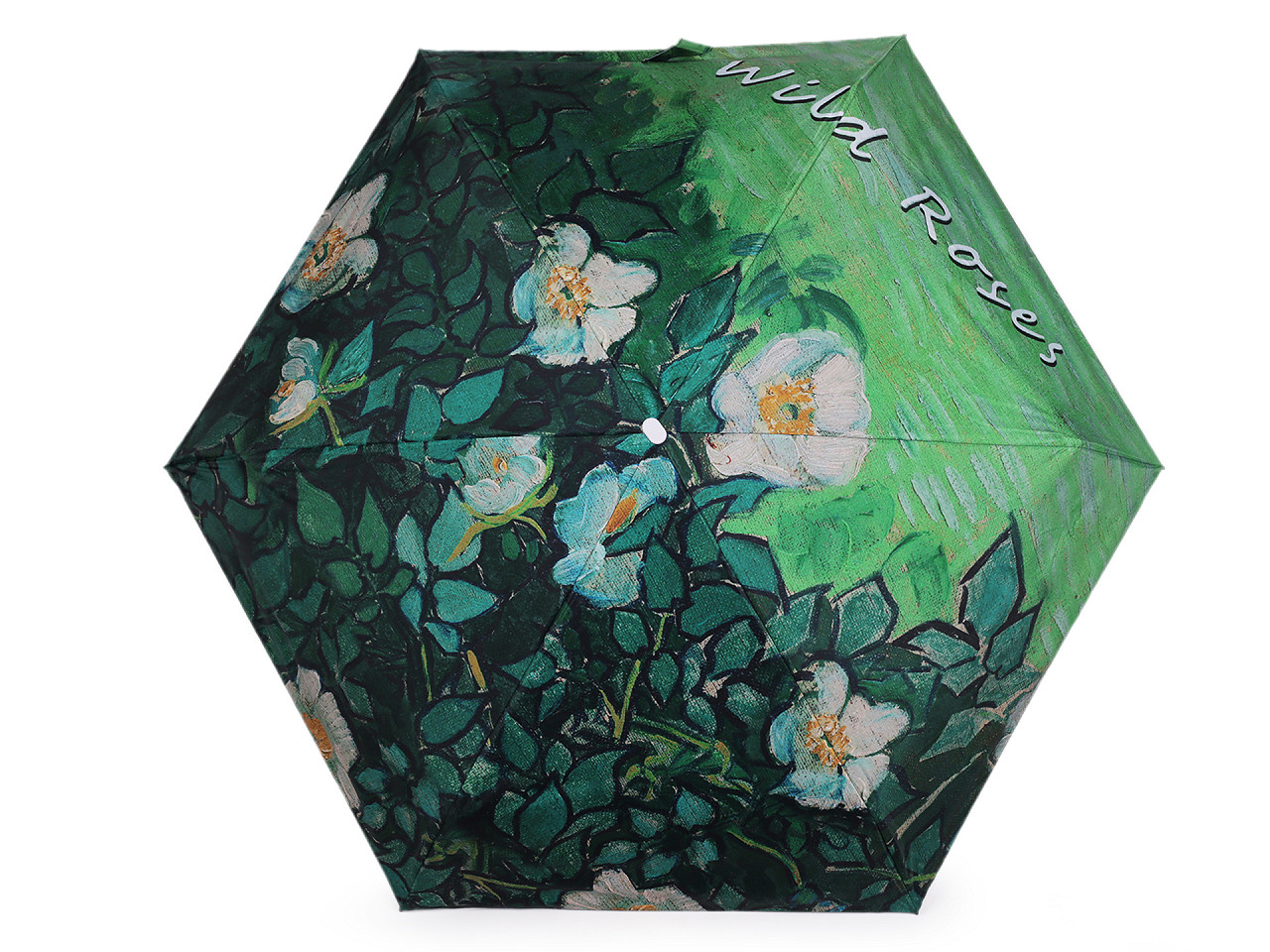 Mini umbrelă pliabilă pentru femei, verde, 1 buc