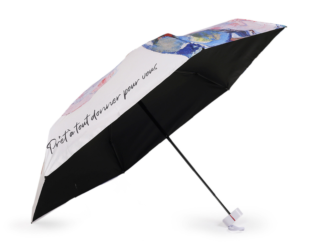 Mini umbrelă pliabilă pentru femei, roz, 1 buc