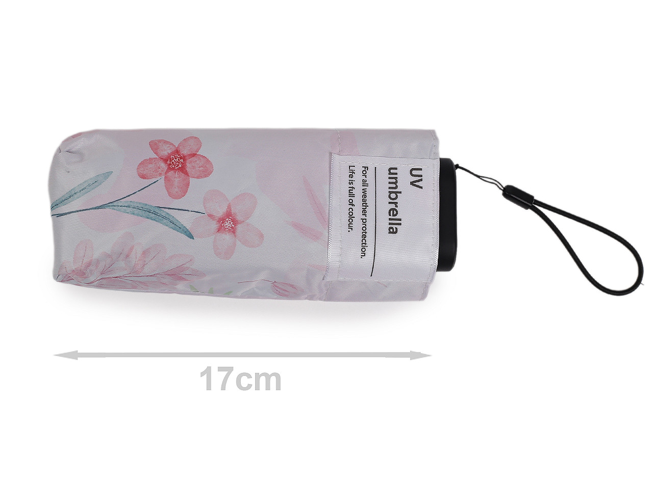 Dámsky mini skladací dáždnik kvety