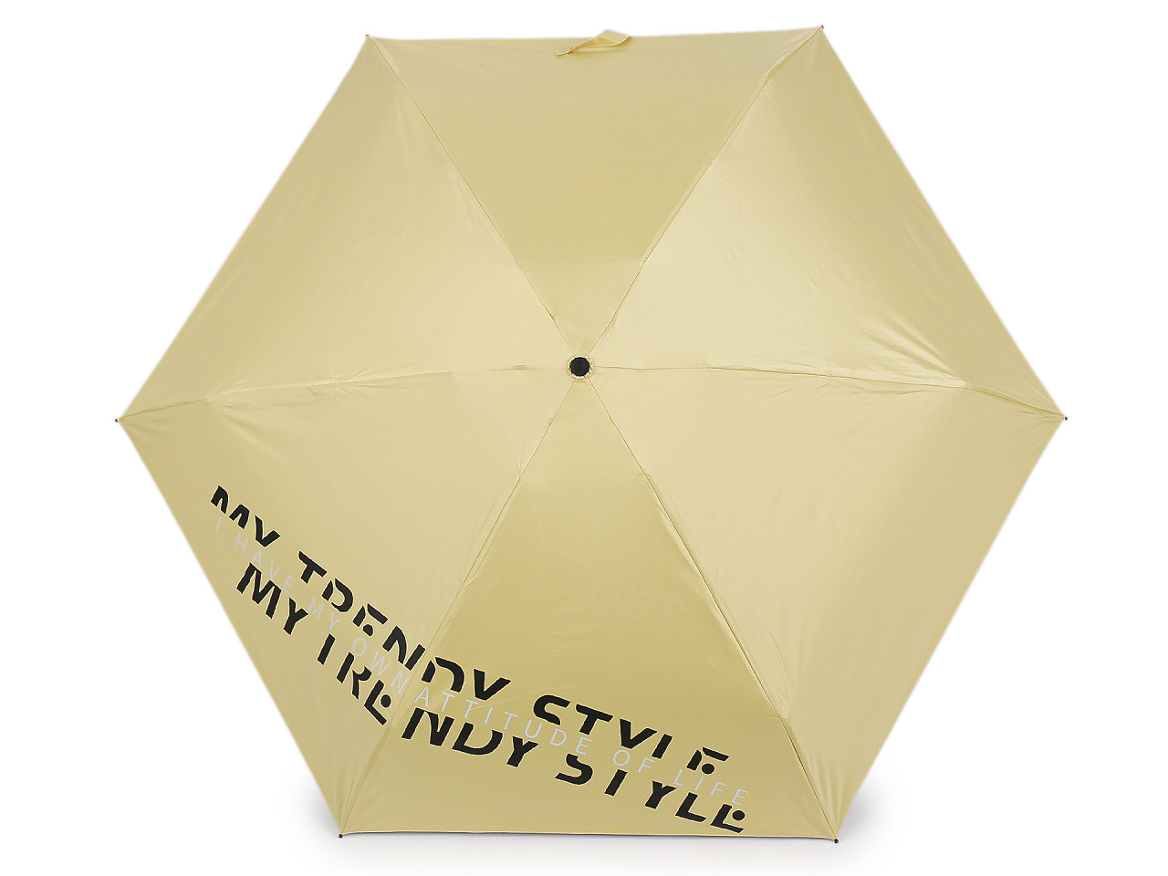 Dámský mini skládací deštník, střední, 4 černá