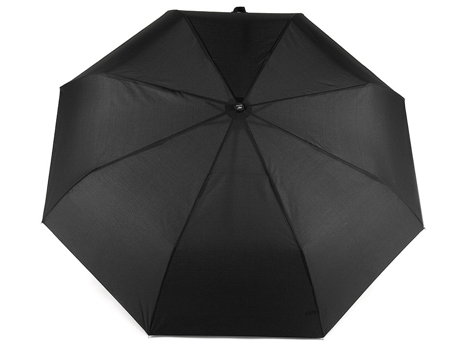 Herren-Falt-Automatik-Regenschirm, schwarz, 1 Stück