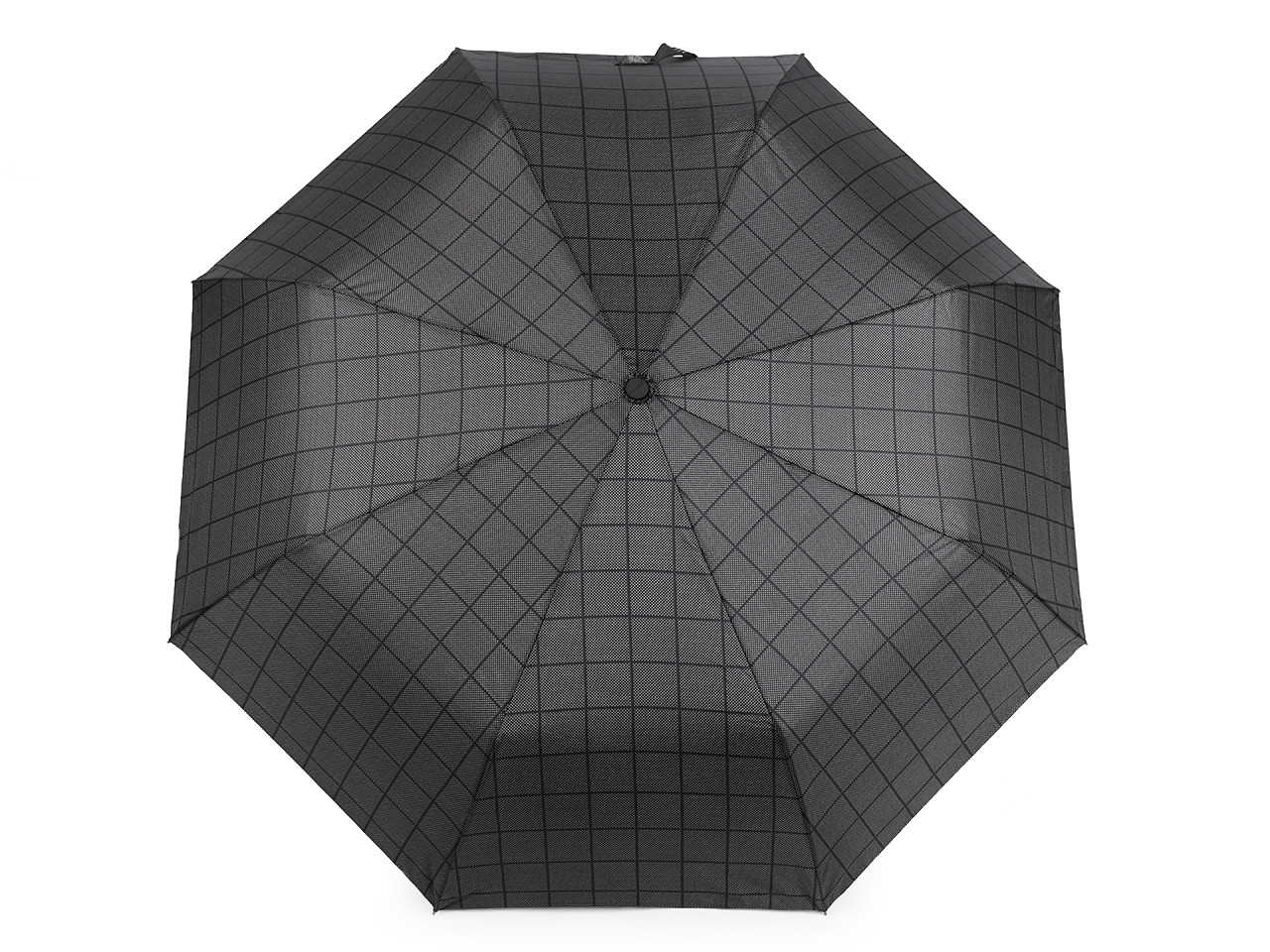 Umbrelă neagră pliabilă pentru bărbați, 1 buc