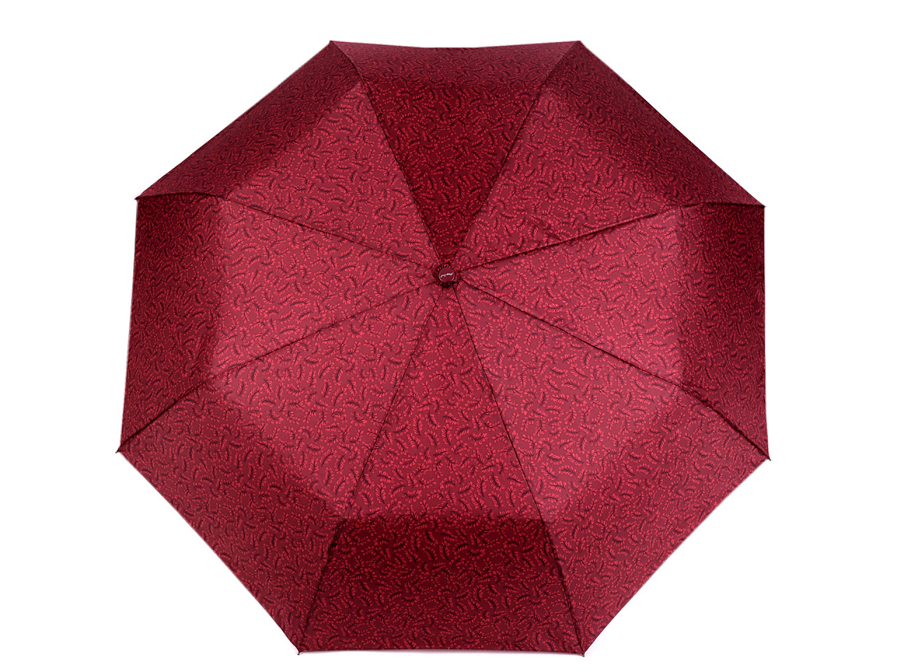 Damen-Faltregenschirm, bordeauxrot, 1 Stk.