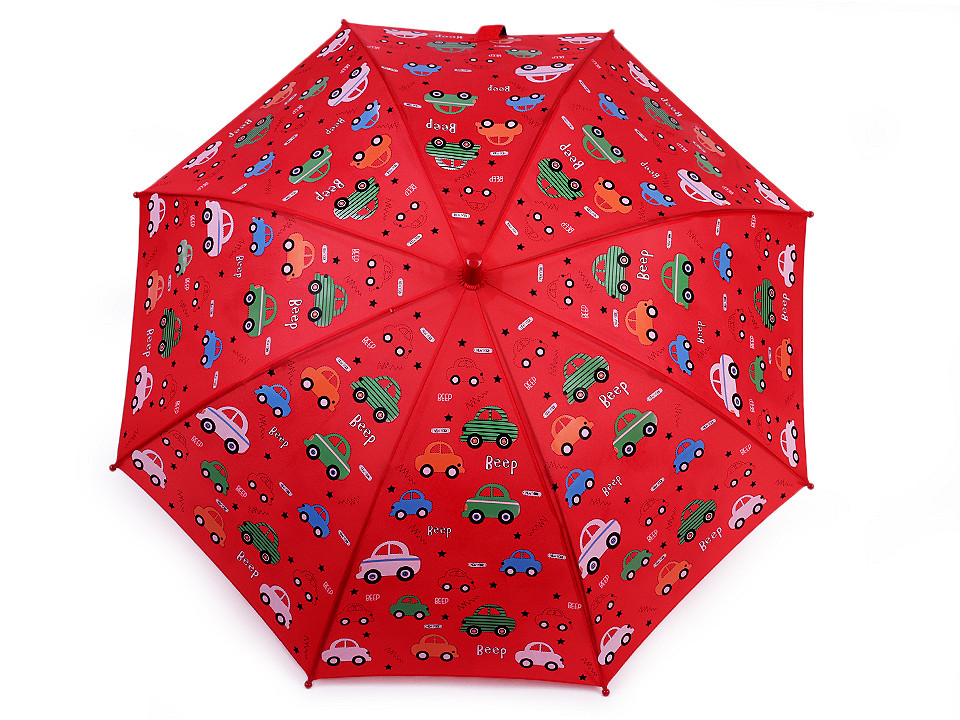 Kinderregenschirm magische Cupcakes, Monster, Autos, rot, 1 Stk.