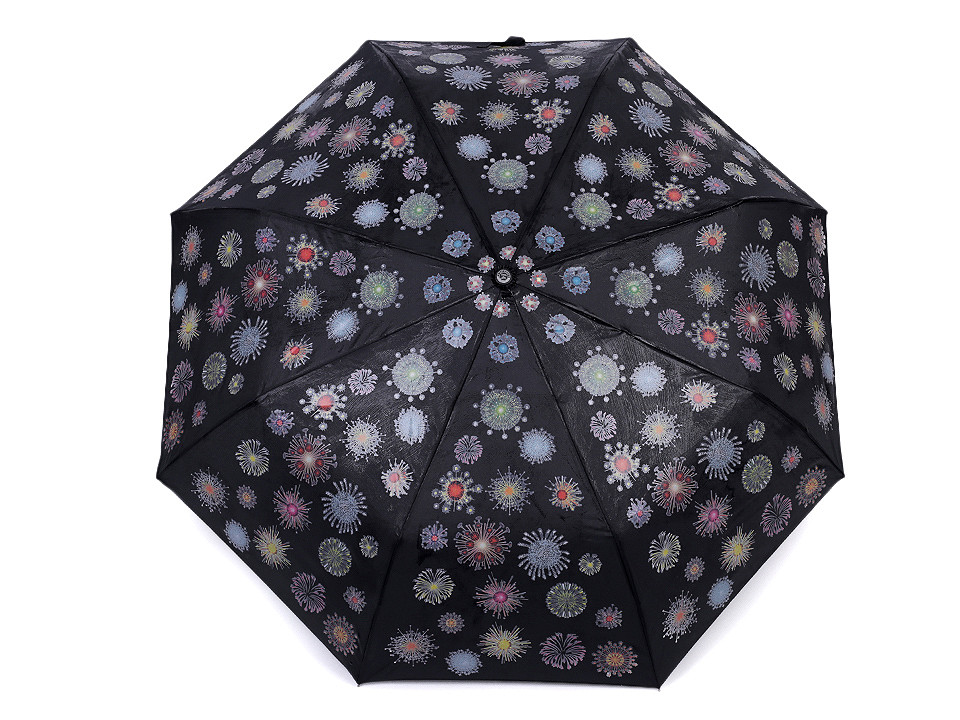 Umbrela pliabilă magică pentru femei, neagră, 1 buc