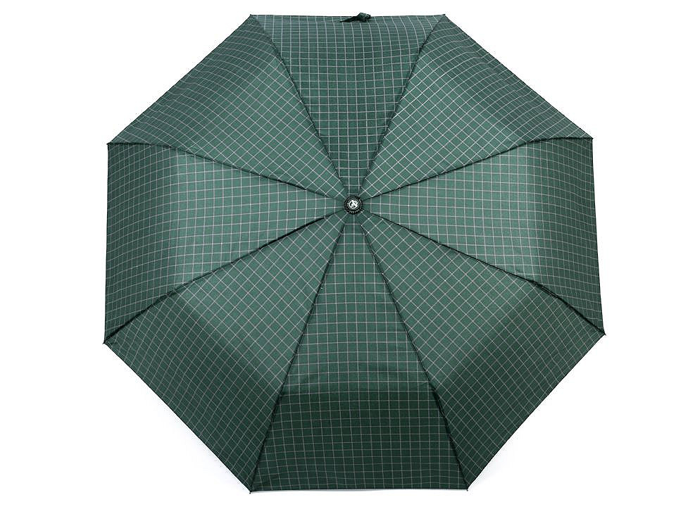 Umbrelă pliabilă pentru bărbați, verde închis, 1 buc