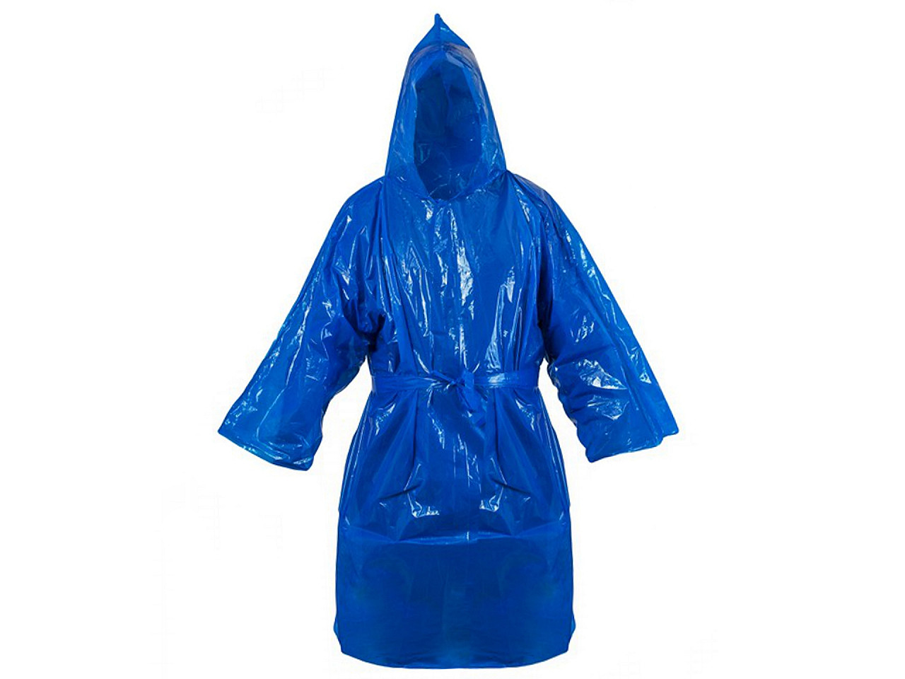 Regenmantel für Erwachsene, Poncho, blau, 1 Stück