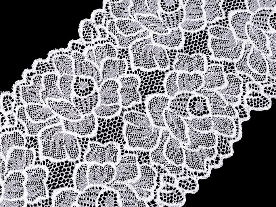 Elastická čipka / vsadka / behúň šírka 15,5 cm