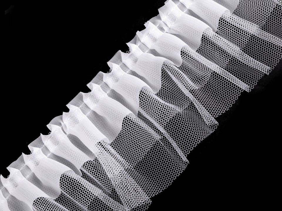 Volánek 3vrstvý šíře 70 mm, střední, 3 černá