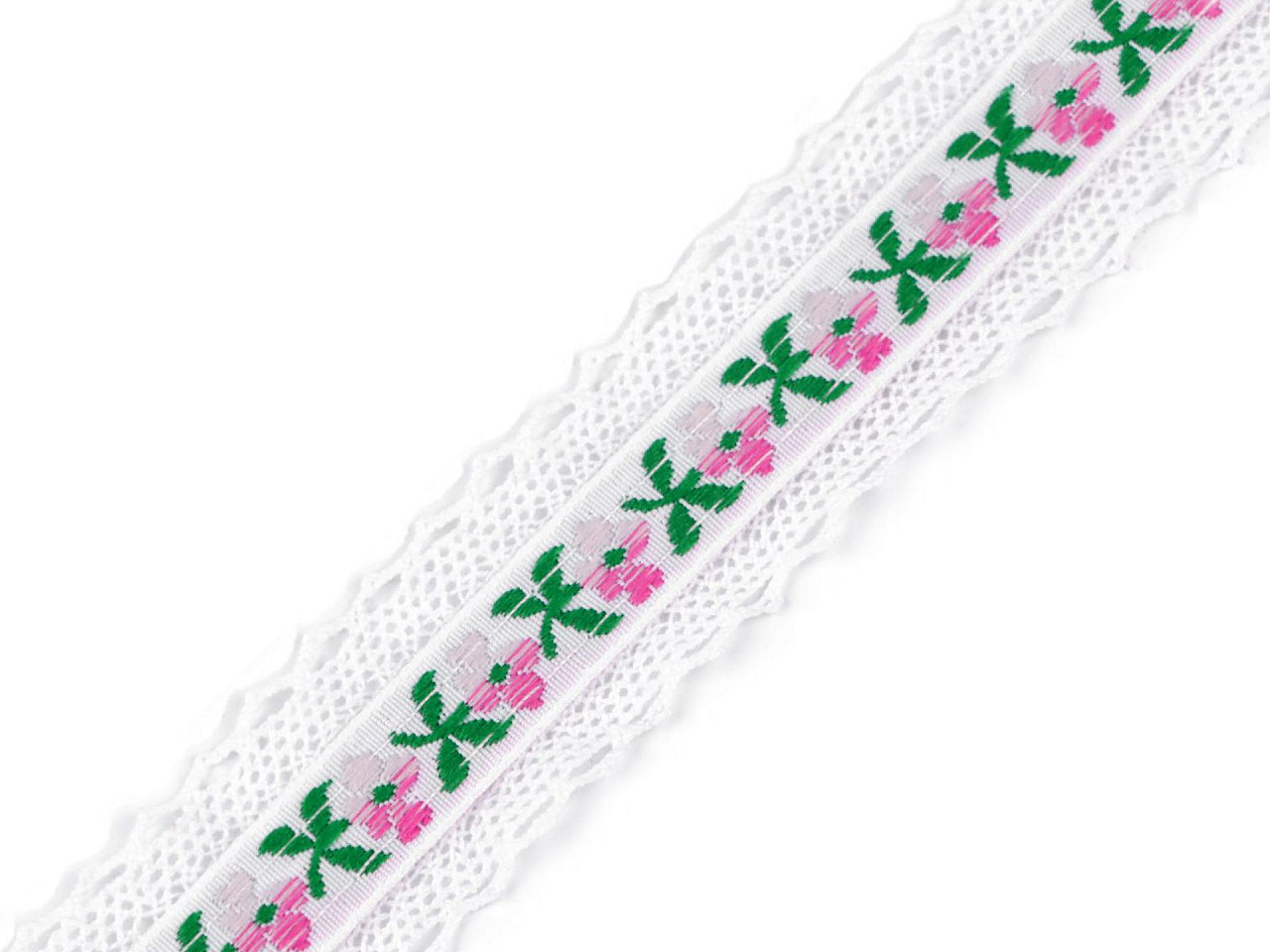 Bavlněná krajka / vsadka šíře 30 mm, střední, 2 režná světlá