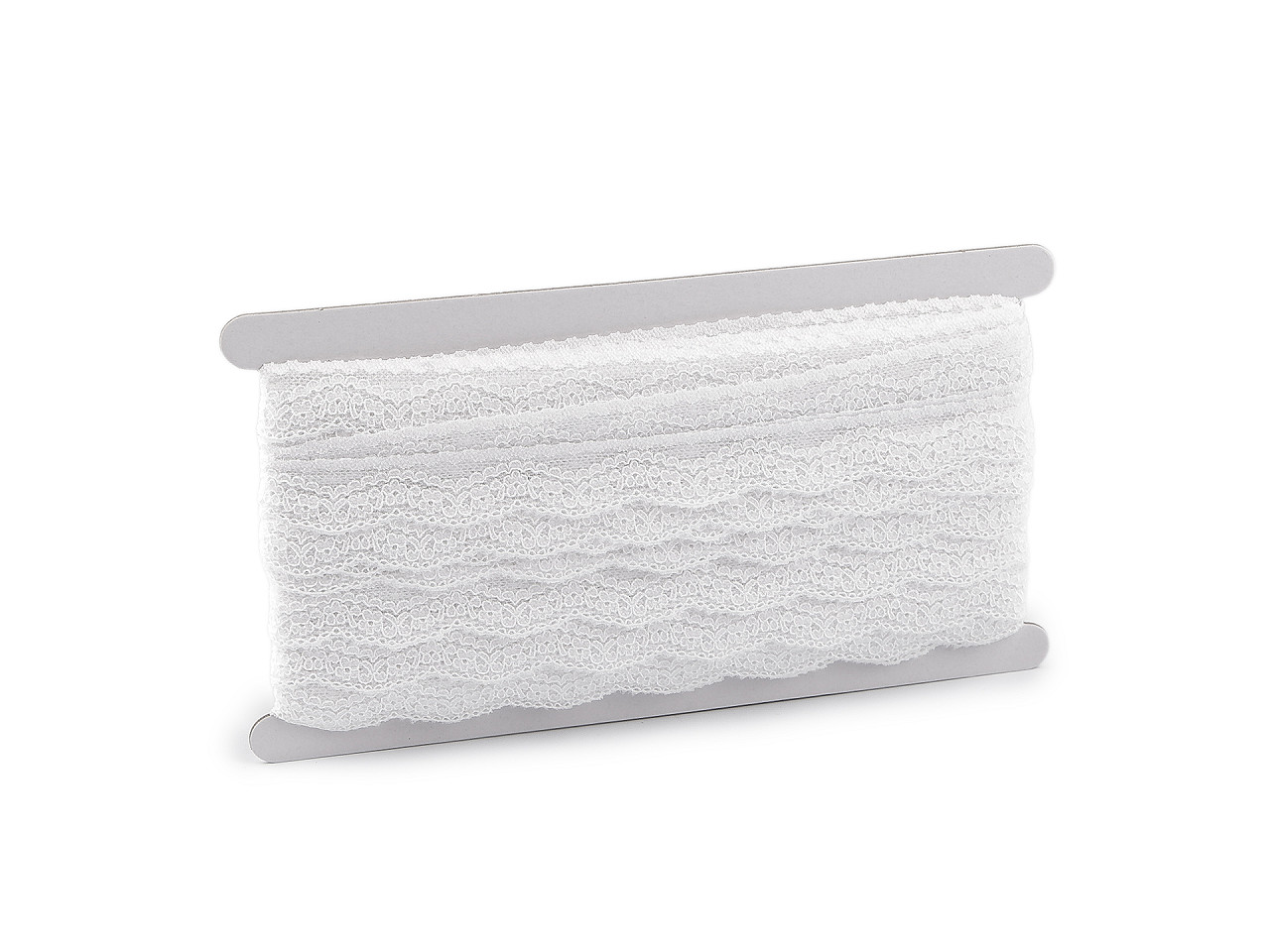 Elastická krajka šíře 25 mm, střední, 1 bílá