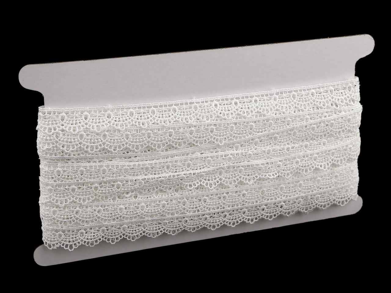 Vzdušná krajka šíře 17 mm, střední, Off White