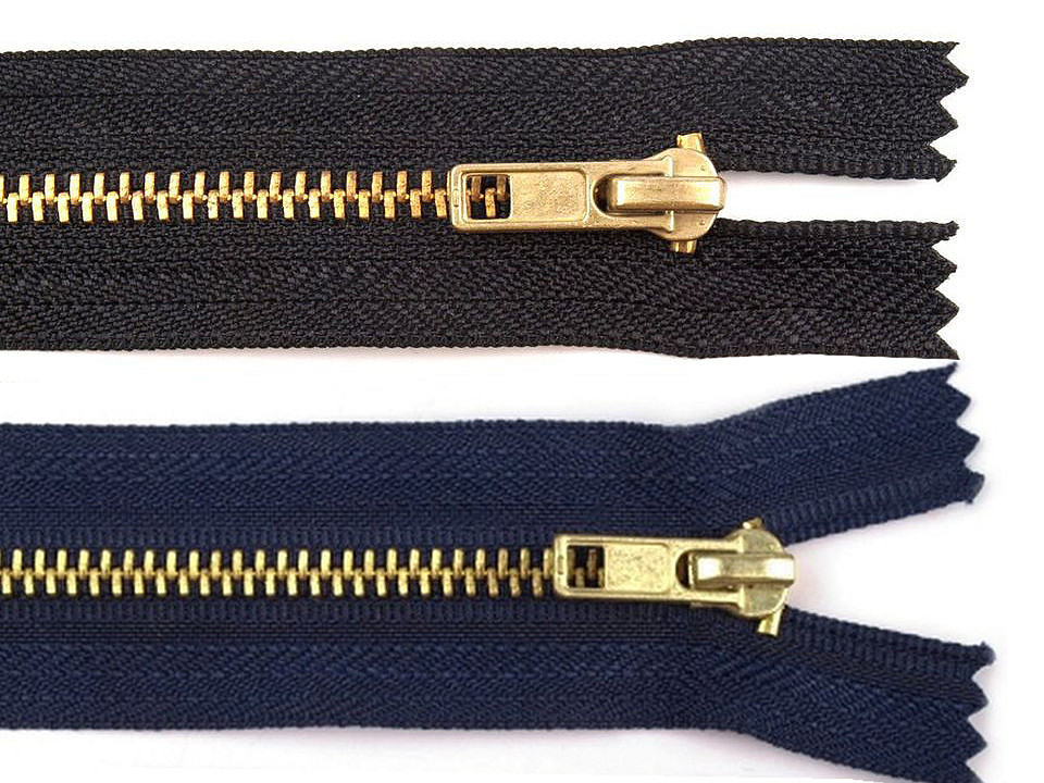 Kovový zips No 4 dĺžka 20 cm nohavicový