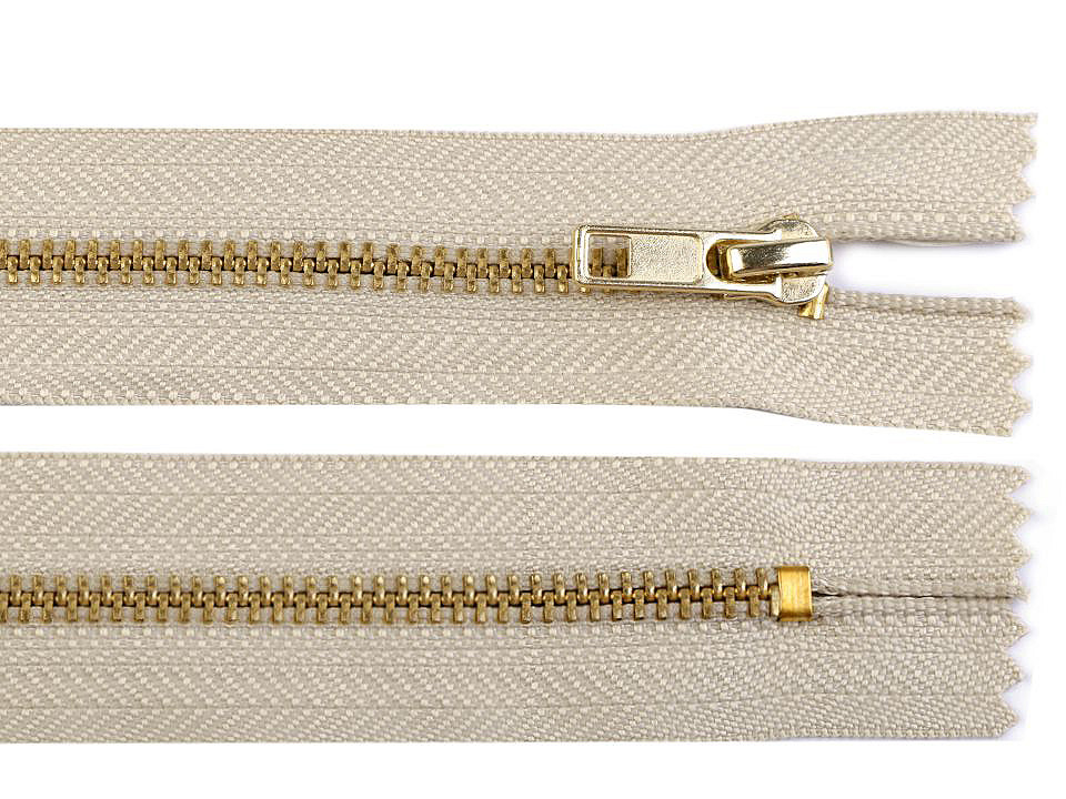 Kovový zips No 4 dĺžka 16 cm nohavicový