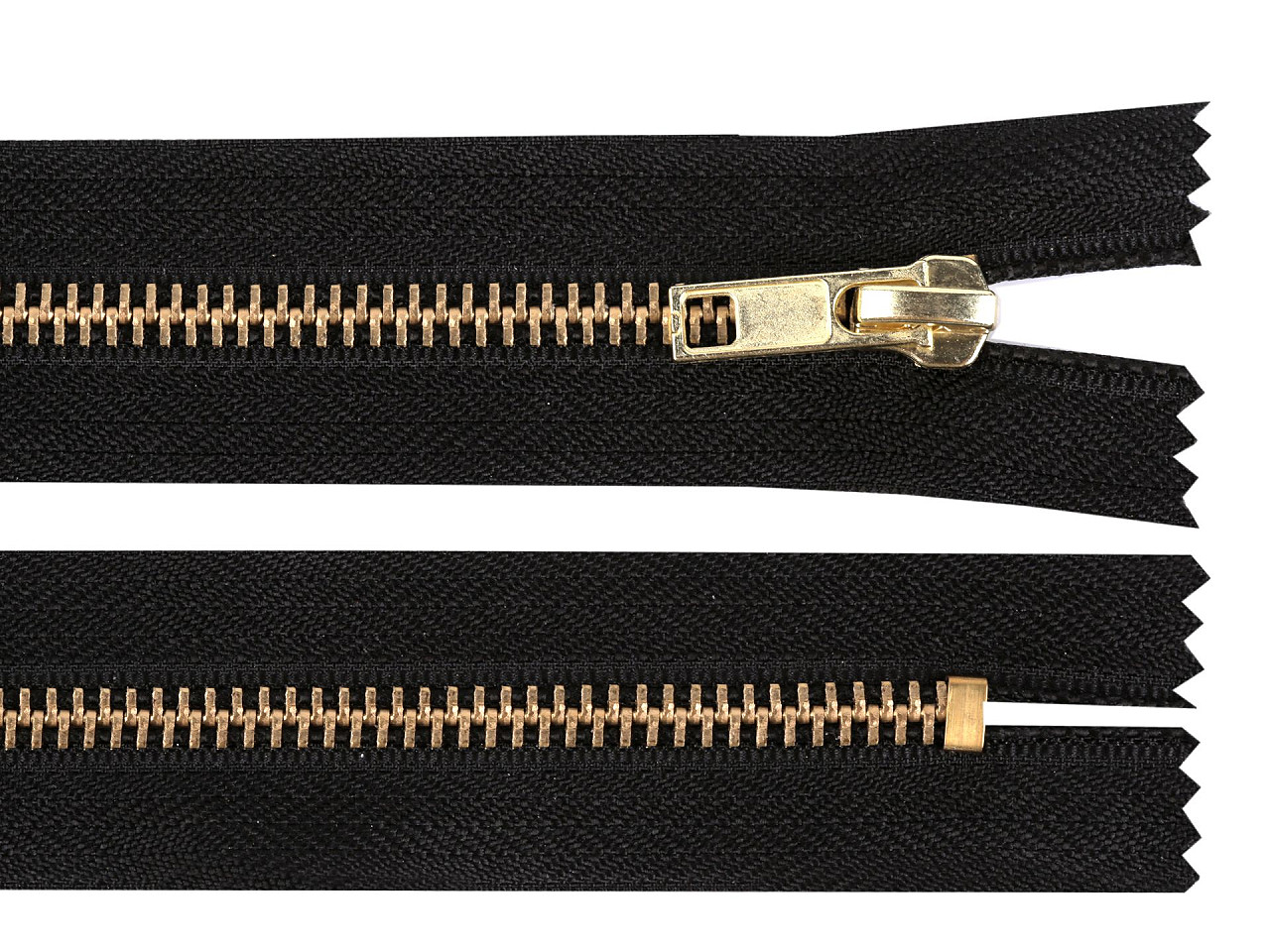 Kovový zips No 5 dĺžka 10 cm (jeansový)
