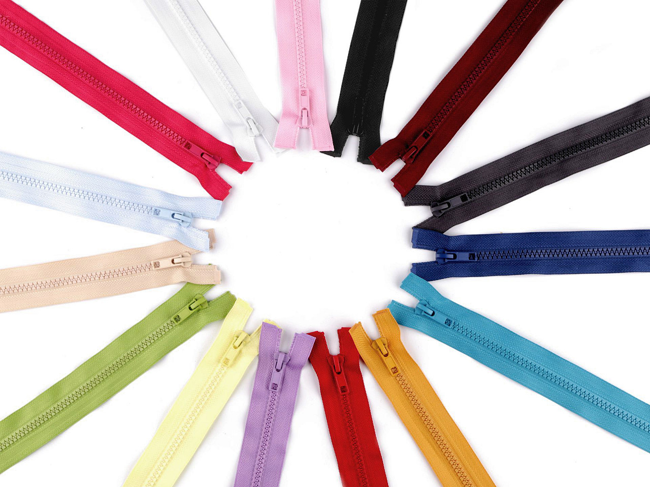 Kostěný zip No 5 délka 65 cm bundový, malé, 167 fialová lila