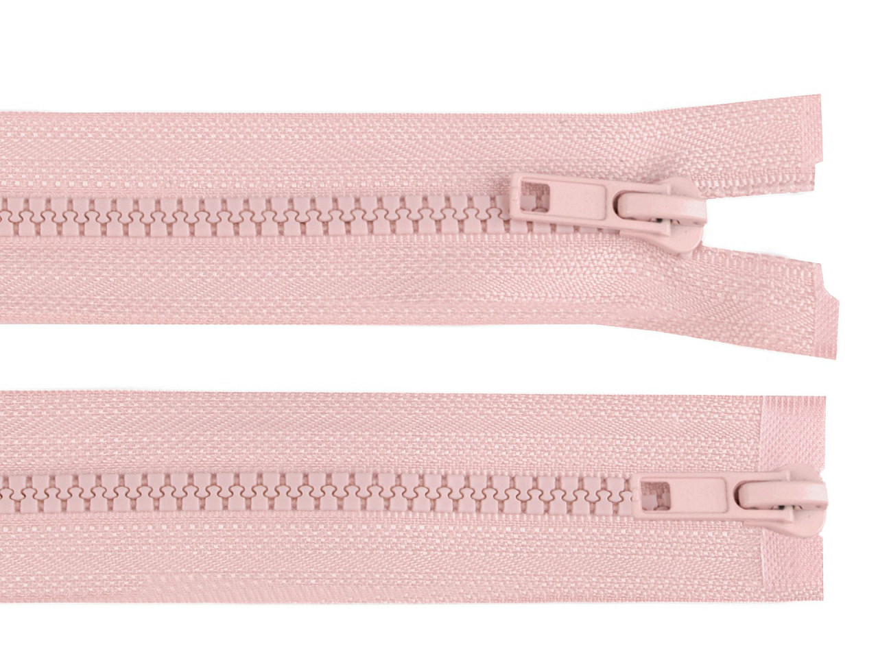 Zips kostený No 5 deliteľný 2 jazdce / dvojcestný 70 cm bundový