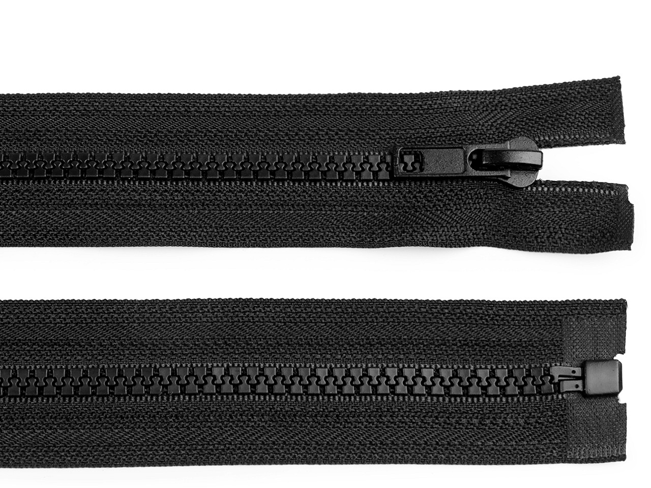 Kostěný zip No 5 délka 140 cm bundový, malé, 322 černá