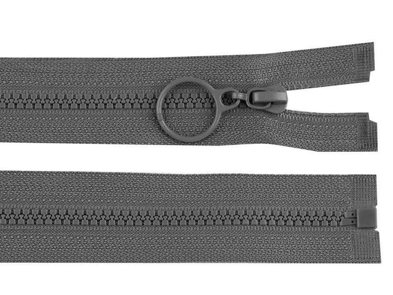 Kostený zips No 3 dĺžka 40 cm s krúžkom