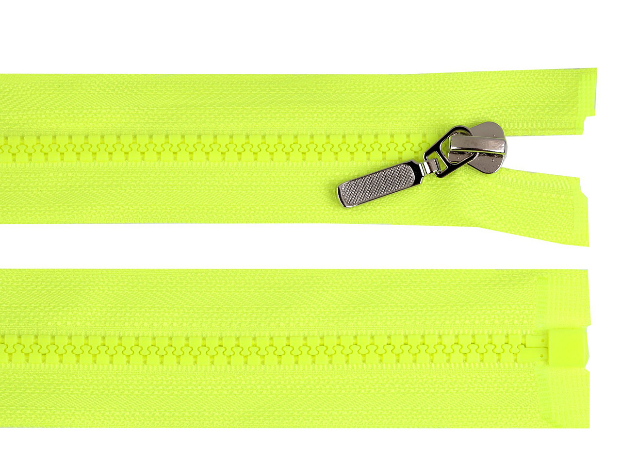 Kostený zips No 5 dĺžka 90 cm s ozdobným jazdcom