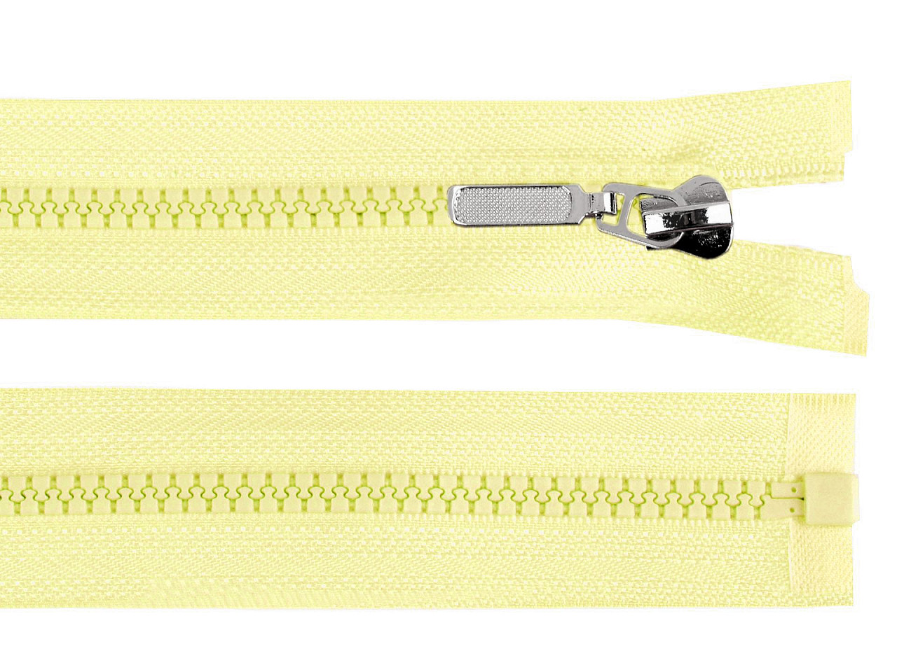 Kostený zips No 5 dĺžka 30 cm s ozdobným jazdcom