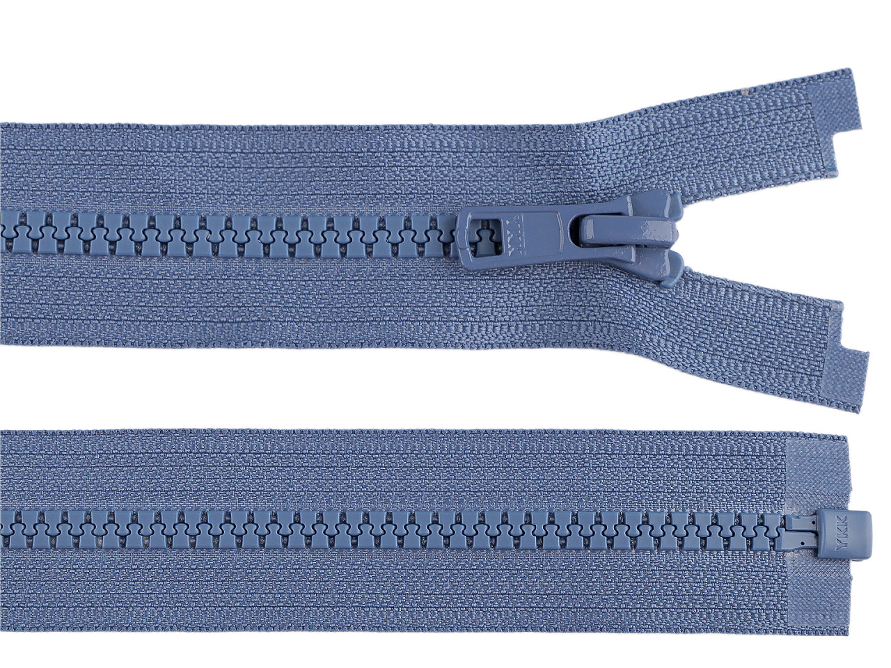 Kostěný zip YKK No 5 délka 70 cm bundový, malé, 363 modrá