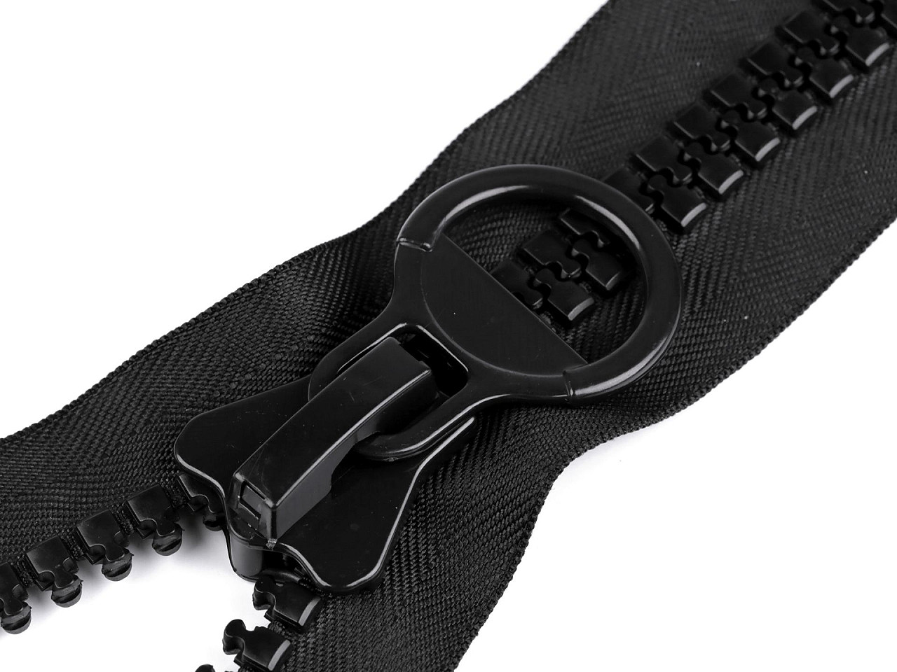 Kostený zips extra veľký No 20 dĺžka 25 cm