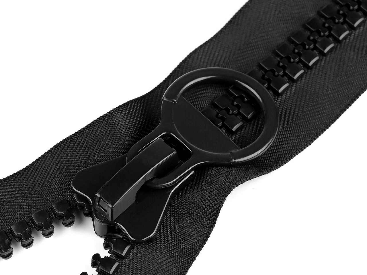 Kostený zips extra veľký No 20 dĺžka 50 cm, 55 cm