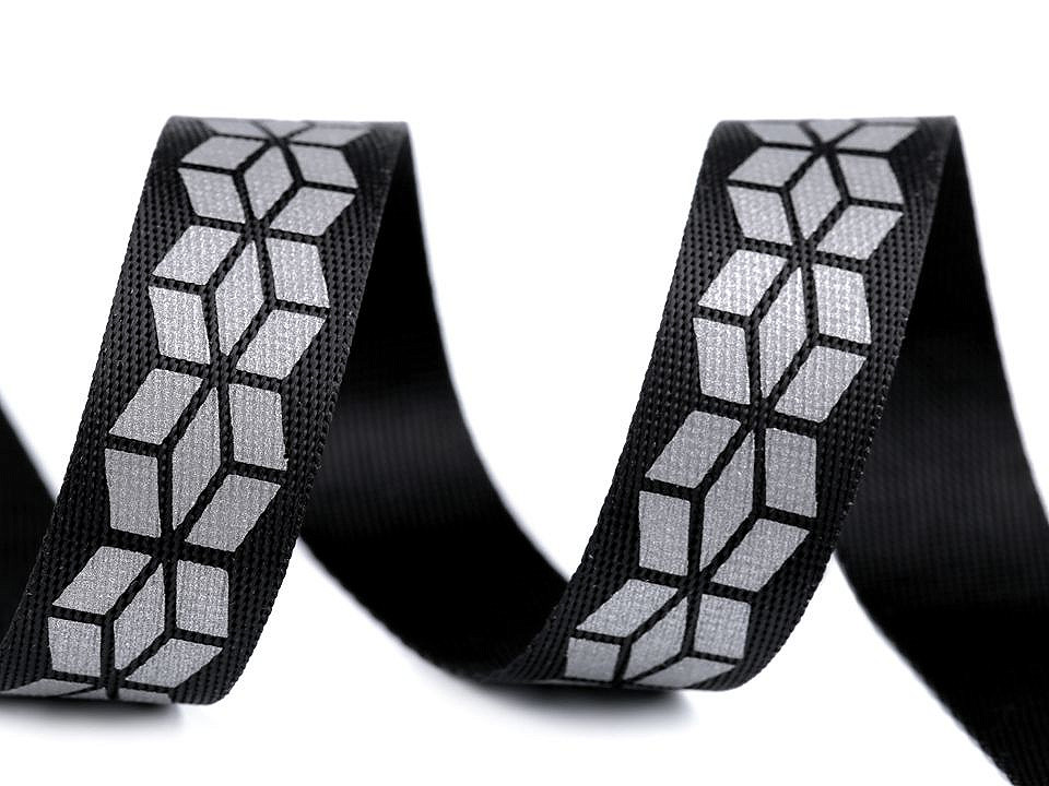 Popruh s reflexnou potlačou šírka 20 mm