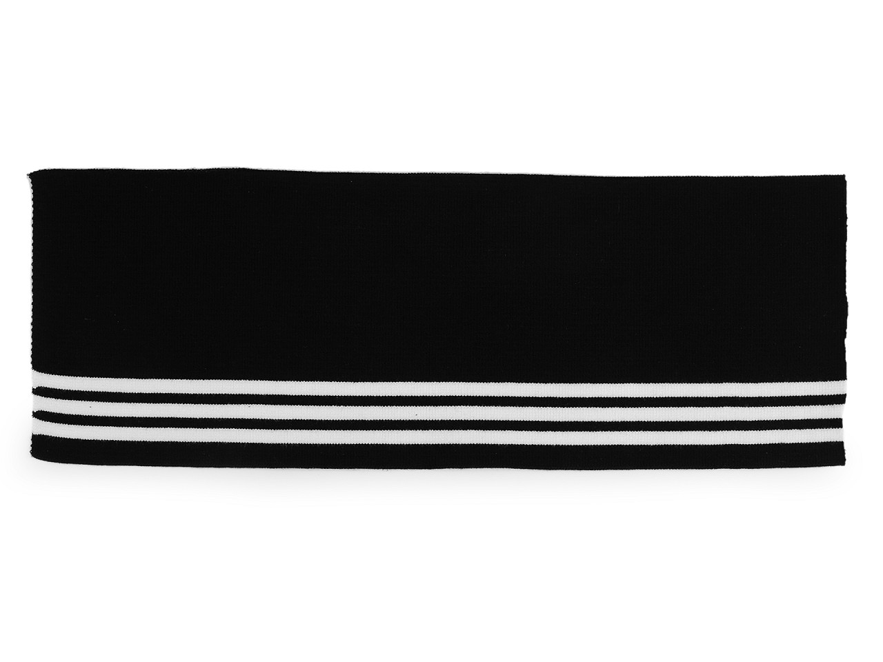 Elastický bavlnený náplet na odevné manžety šírka 14 cm