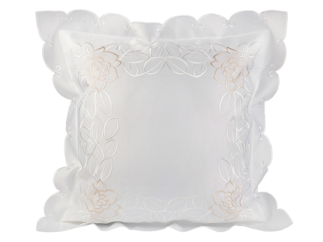 Obliečka na vankúš vyšívaná 45x45 cm