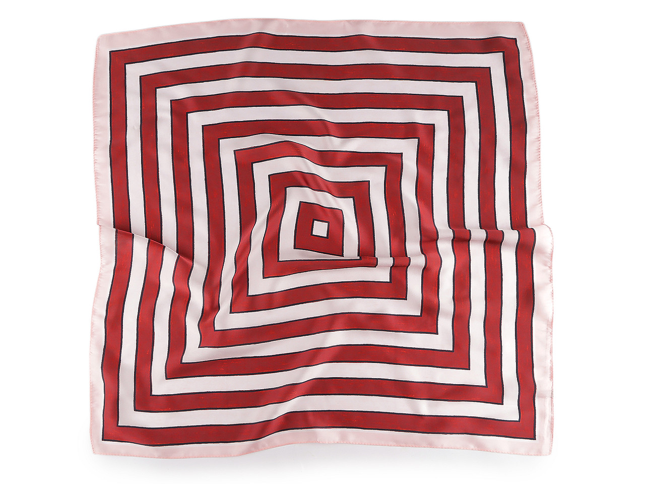 Saténový šátek 65x65 cm, střední, 4 růžová sv.