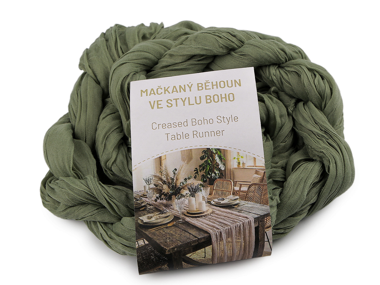 Mačkaný běhoun ve stylu boho pro svatby a oslavy 0,5x3 m, střední, 2 fialová lila