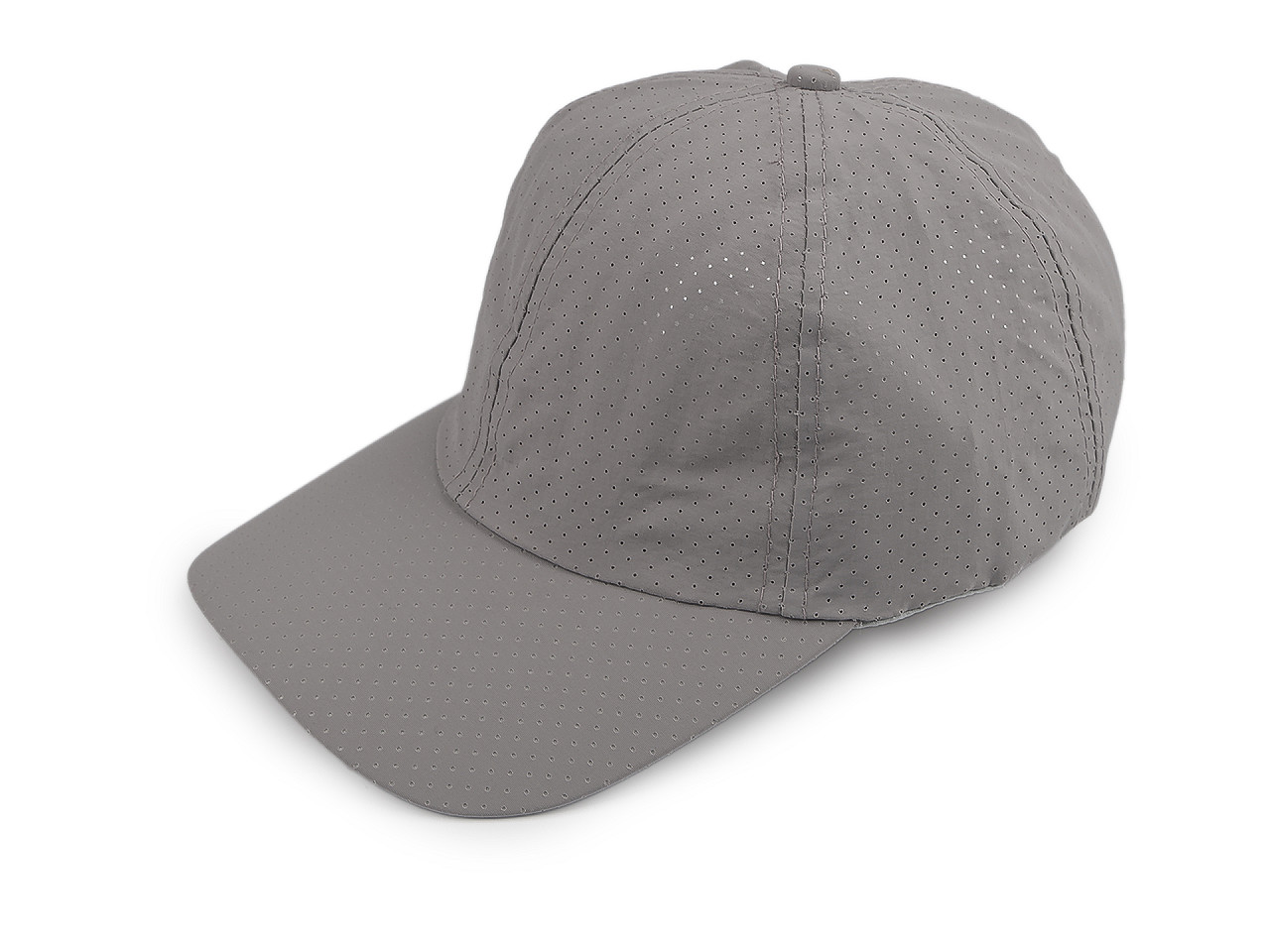 Letní kšiltovka perforovaná unisex, střední, 7 šedá