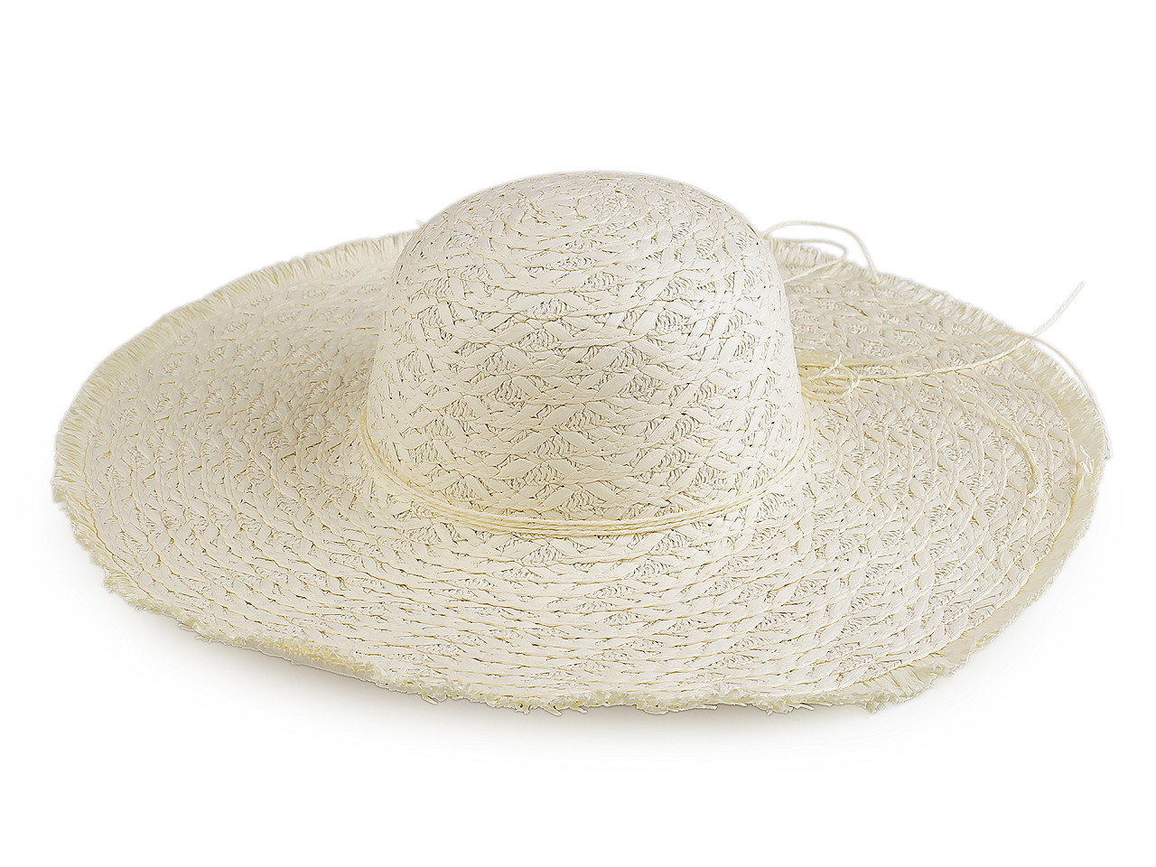 Dámský letní klobouk / slamák, střední, 2 přírodní