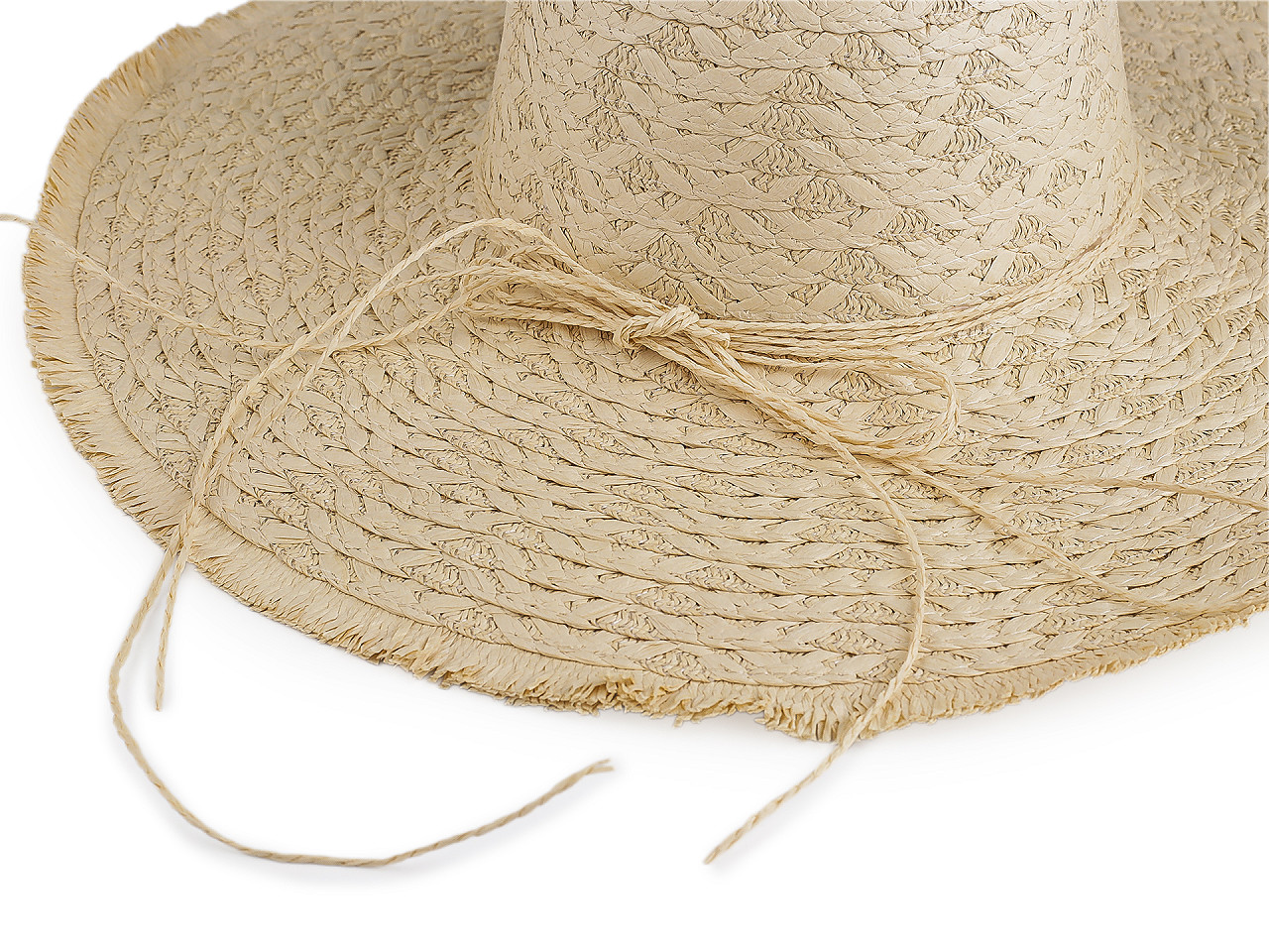 Dámský letní klobouk / slamák, střední, 2 přírodní