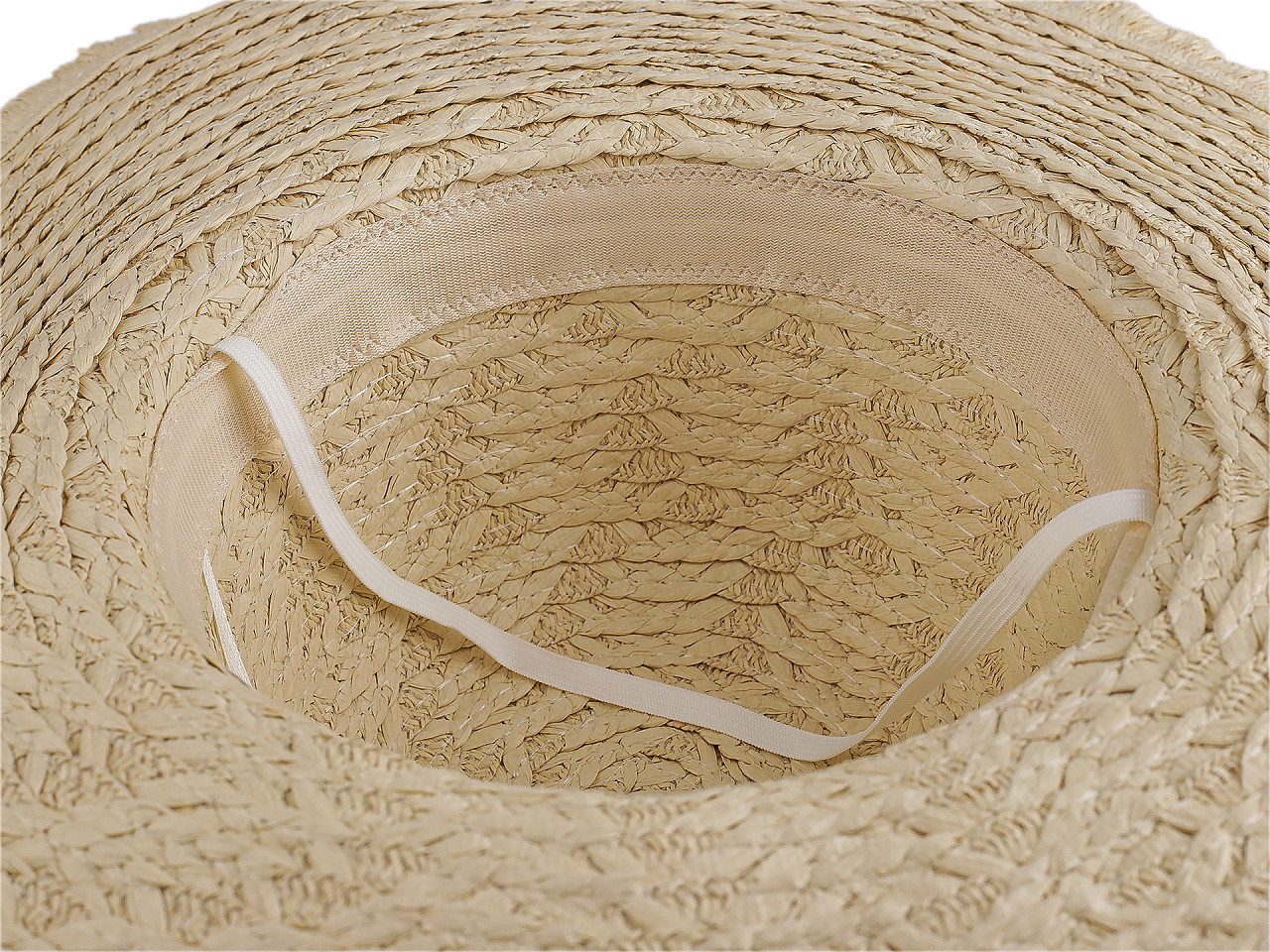 Dámský letní klobouk / slamák, střední, 2 přírodní