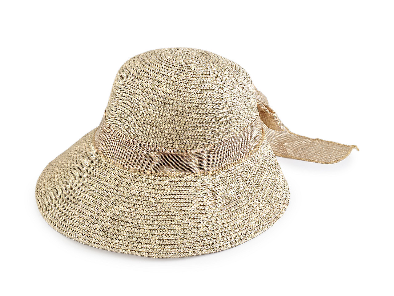 Dámský letní klobouk / slamák, velké, 5 modrá tmavá