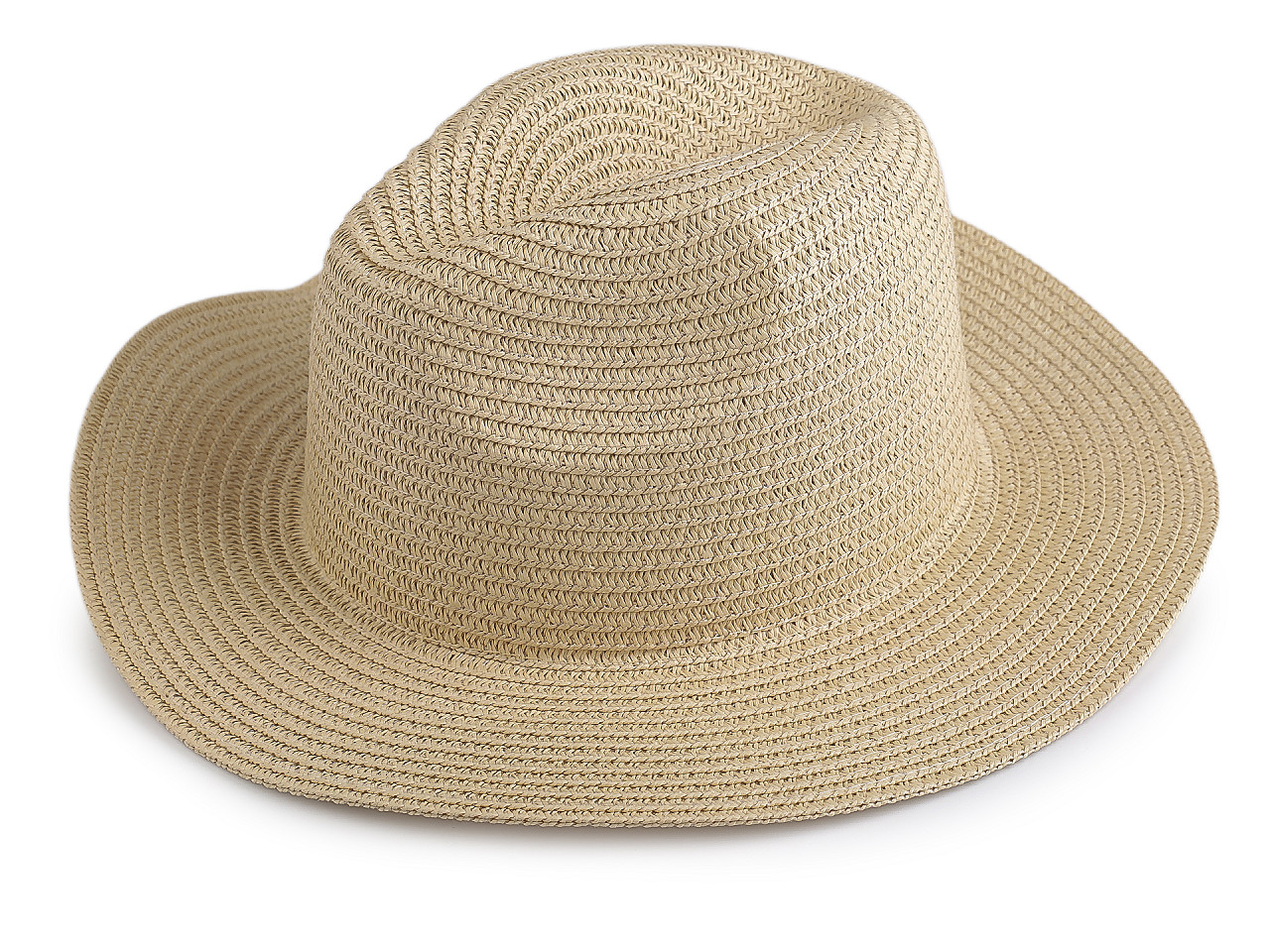 Letní klobouk / slamák unisex k dozdobení, střední, 5 černá